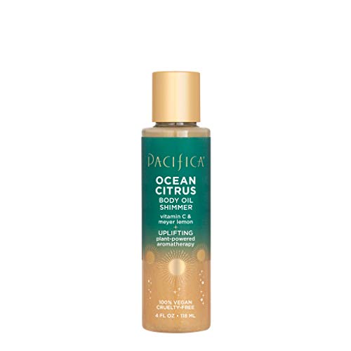 Pacifica Ocean citrus body oil shimmer, 4 Fl Oz