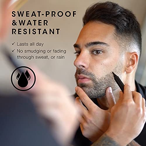 Pacinos Beard Pencil Filler - Water Proof, Long Lasting Coverage & Natural Fi...