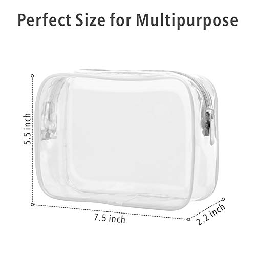 Clear Toiletry Bag, Packism 3 Pack TSA Approved Toiletry Bag Quart Size Bag, ...