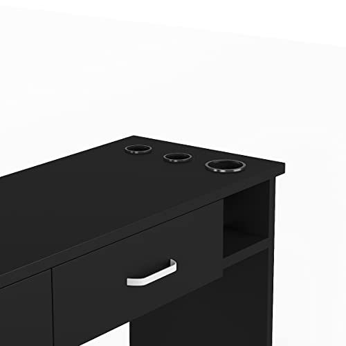 Paddie Barber Salon Station Wall Mount Hair Styling Salon Equipment Set Beaut...