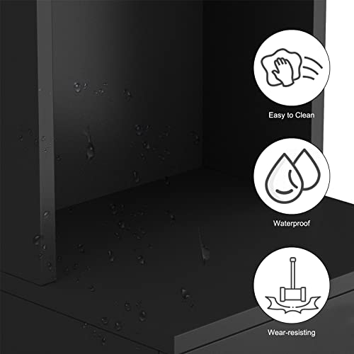 Paddie Wall Mount Salon Stations for Hair Stylist, Hair Salon Storage Cabinet...