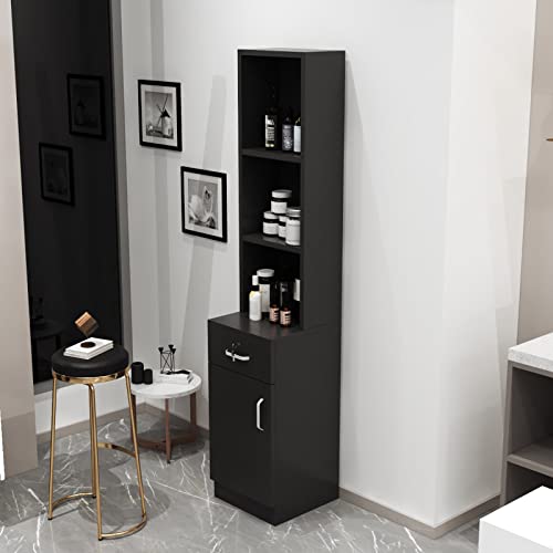 Paddie Wall Mount Salon Stations for Hair Stylist, Hair Salon Storage Cabinet...