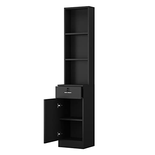 Paddie Wall Mount Salon Stations for Hair Stylist, Hair Salon Storage Cabinet...
