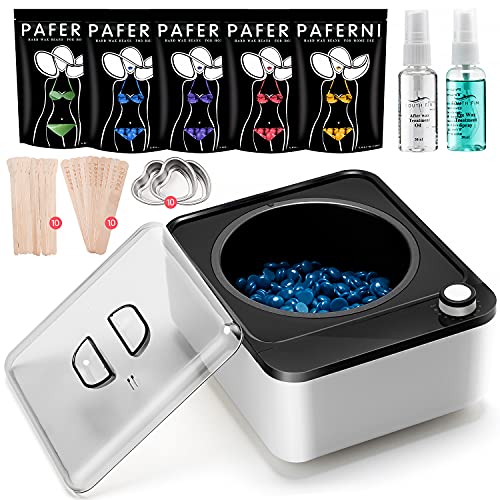 PAFERNI Wax Warmer Waxing Kit For Women Men,Wax Kit For Hair Remover With 1 W...