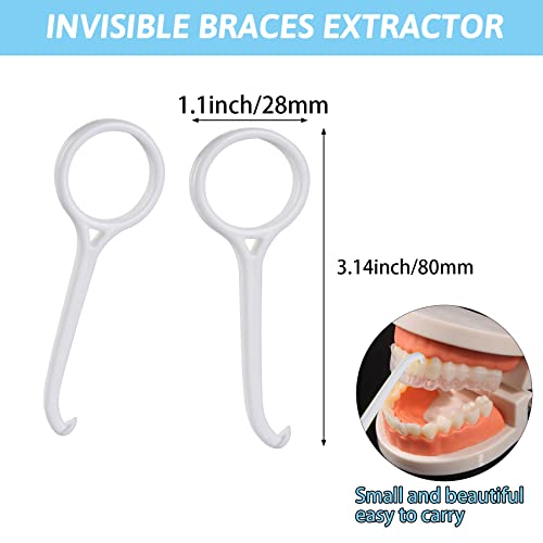 PAGOW 15pcs Clear Aligner Removal Tool, Resuable Hands-Free Aligner Chewie,Pe...