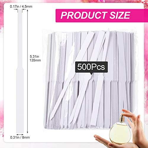 PAGOW 500Pcs Perfume Test Strips, Disposable Premium Fragrance Test Paper, Wh...