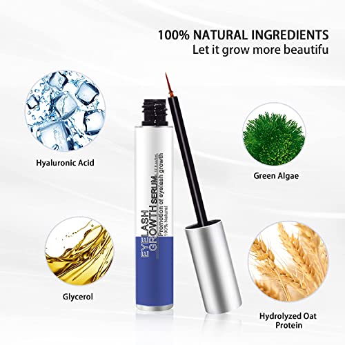 Lash Growth Serum and Eyebrow Growth Enhancer, Boosts Natural Lash Serum for ...