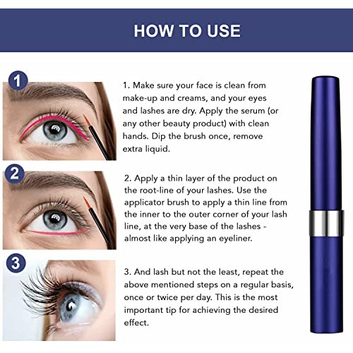 Lash Serum for Eyelash Growth, Eyelash Serum to Grow Lashes Full, Eyelash Gro...