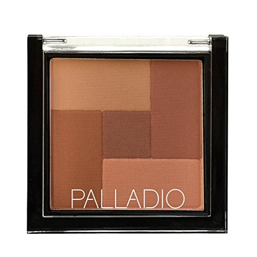 Palladio 2 In 1 Mosaic Powder Blush and Bronzer Silky Smooth Face Makeup Pres...