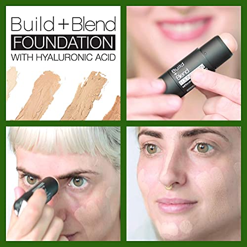 Palladio BUILD & BLEND Foundation Stick, Medium Coverage Buildable Contour St...