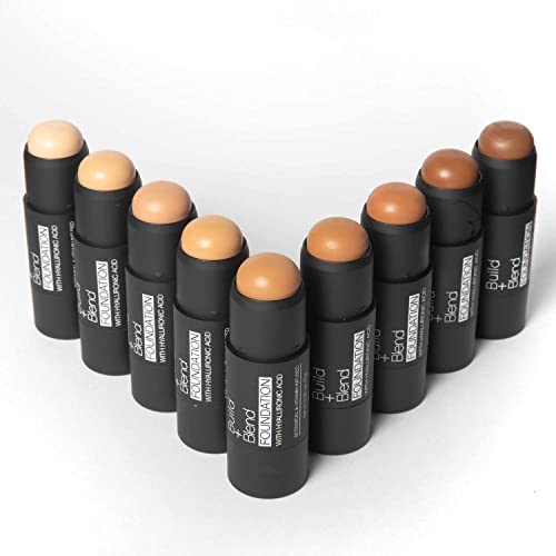 Palladio BUILD & BLEND Foundation Stick, Medium Coverage Buildable Contour St...