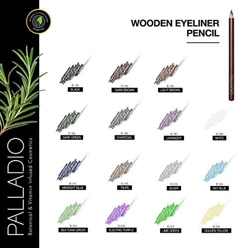 Palladio Retractable Waterproof Eyeliner, Richly Pigmented Color and Creamy, ...