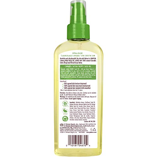 Palmer's Cocoa Butter Formula Hemp Oil Calming Relief Body Oil, 5.1 Ounces