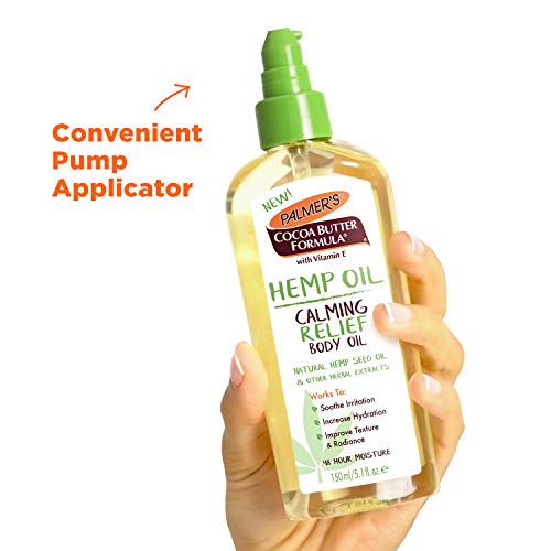 Palmer's Cocoa Butter Formula Hemp Oil Calming Relief Body Oil, 5.1 Ounces