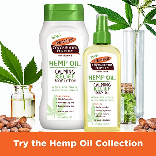Palmer's Cocoa Butter Formula Hemp Oil Calming Relief Body Oil, 5.1 Ounces
