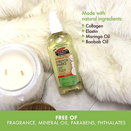 Palmer's Cocoa Butter Formula Massage Oil for Stretch Marks and Pregnancy Ski...