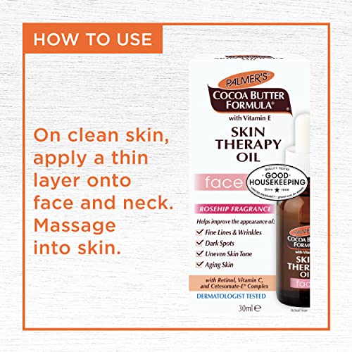 Palmer's Cocoa Butter Formula Moisturizing Skin Therapy Oil for Face with Vit...