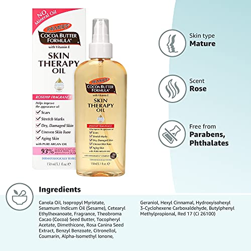 Palmer's Cocoa Butter Formula Skin Therapy Moisturizing Body Oil with Vitamin...