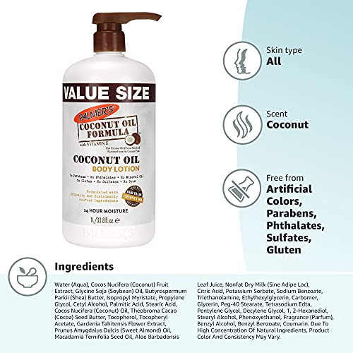 Palmer's Coconut Oil Formula Body Lotion with Green Coffee Extract, Value Siz...