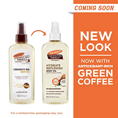 Palmer's Coconut Oil Formula Body Oil with Green Coffee Extract, 5.1 Ounce