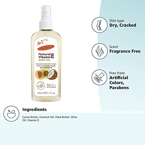 Palmer's Natural Vitamin E Multi-Purpose Body Oil, 5.1 Ounce