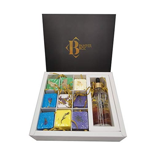 Set of 9 Shower Steamers Aromatherapy Shower Bombs with Organic Lavender Esse...