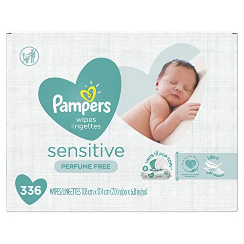 Pampers Choose Your Count, Sensitive Water Based Baby Diaper Wipes, Hypoaller...