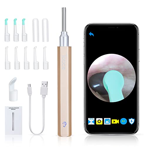 Ear Wax Removal Tool with Camera, 1080P HD, Waterproof, WiFi Ear Wax Cleaning...