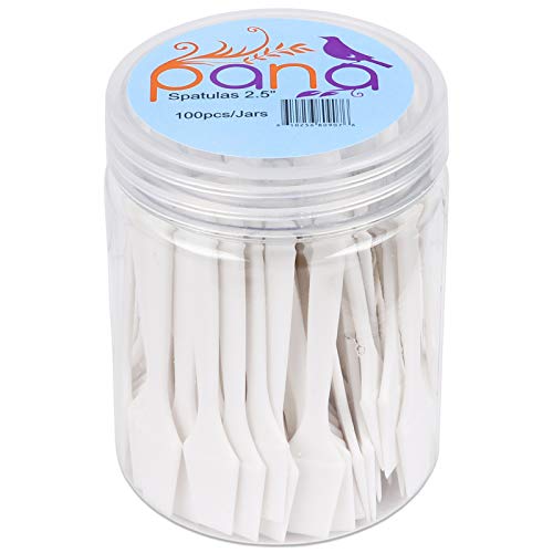 100pcs Pana Brand Cosmetic Make Up Disposable Plastic 2.5" Spatulas Skin Care...