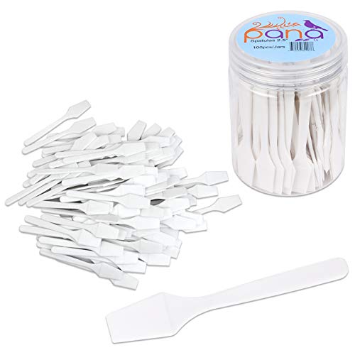 100pcs Pana Brand Cosmetic Make Up Disposable Plastic 2.5" Spatulas Skin Care...