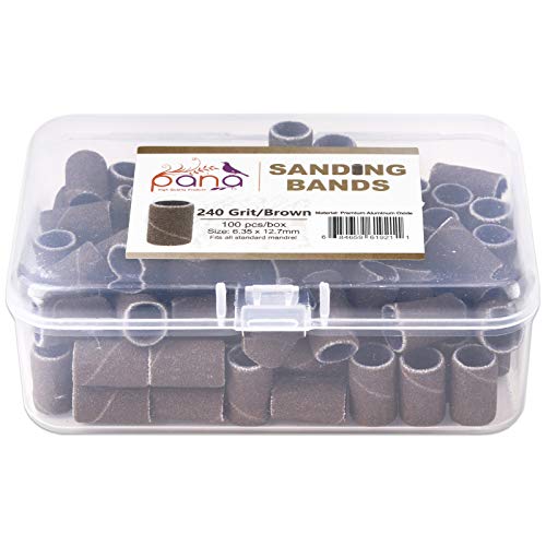 PANA 100 Pieces Nail Sanding Bands Professional Nail Manicure Great Fit for N...