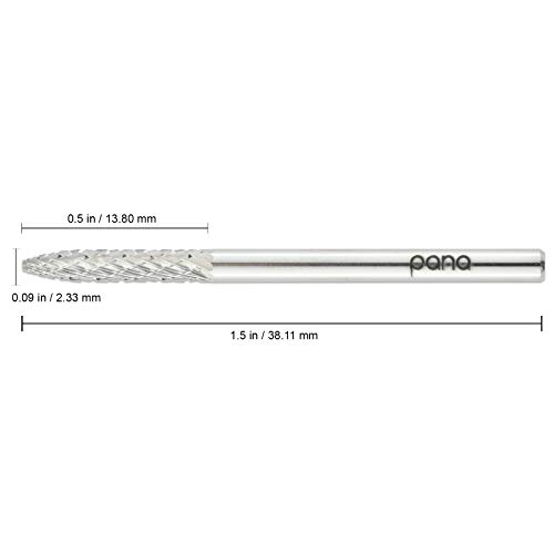 Pana 3/32" Under Nail Cleaner Safety Nail Carbide Bit - For Electric Dremel D...