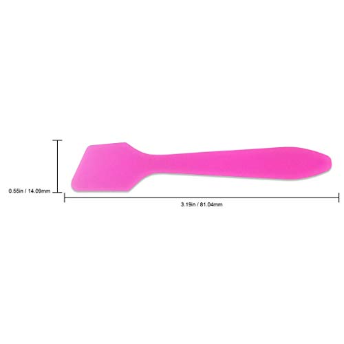 Pana Brand 100 Pieces Disposable Makeup PINK Tip Angled Spatula Cosmetic Skin...
