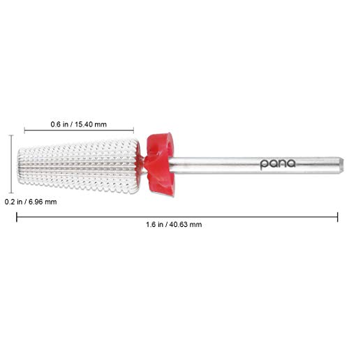 PANA Nail Carbide 5 in 1 Bit - Two Way Rotate use for Both Left and Right Han...