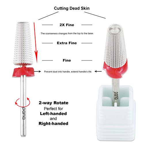 PANA Nail Carbide 5 in 1 Bit - Two Way Rotate use for Both Left and Right Han...