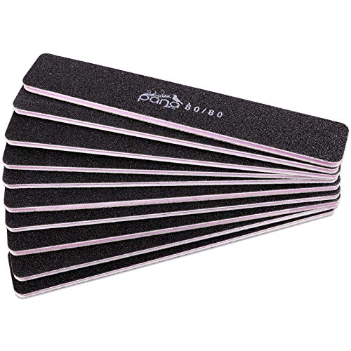 PANA USA 10 pcs Professional Nail Files Buffers JUMBO Size Double Sided Emery...
