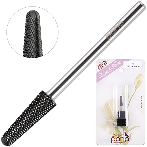 PANA USA Professional 3/32" Shank Size - Cone Shape Carbide Bit - Nail Drill ...