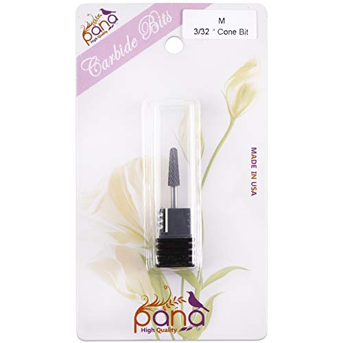 PANA USA Professional 3/32" Shank Size - Cone Shape Carbide Bit - Nail Drill ...