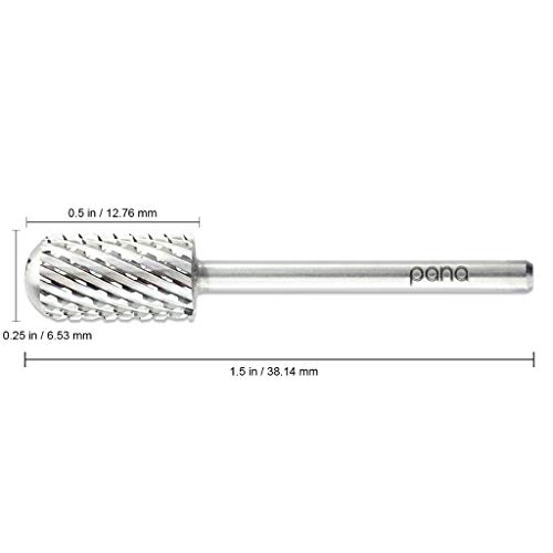 USA Pana 3/32" Safety Nail Carbide - Smooth Round Top Large Barrel Head for E...