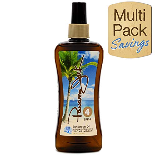 Panama Jack Sunscreen Tanning Oil - SPF 4, Reef Friendly, PABA, Paraben, Glut...