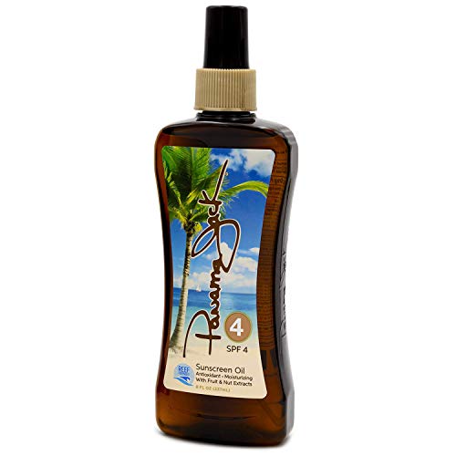 Panama Jack Sunscreen Tanning Oil - SPF 4, Reef Friendly, PABA, Paraben, Glut...