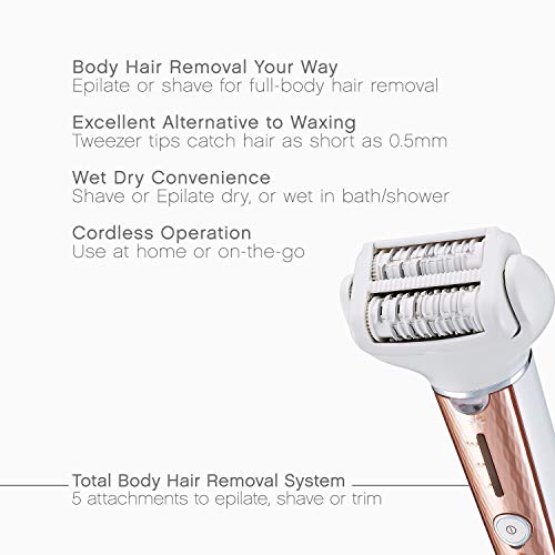 Panasonic, Cordless Shaver Epilator For Women With 5 Attachments Gentle WetDr...