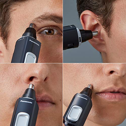 Panasonic Ear and Nose Hair Trimmer for Men with Vacuum Cleaning System, Powe...
