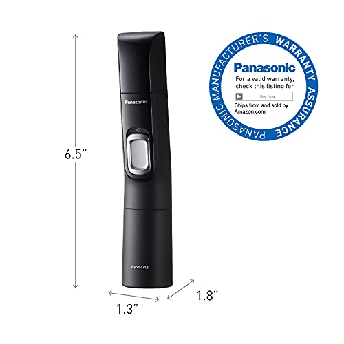 Panasonic Ear and Nose Hair Trimmer for Men with Vacuum Cleaning System, Powe...