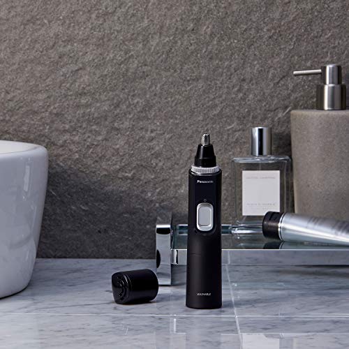 Panasonic Ear and Nose Hair Trimmer for Men with Vacuum Cleaning System, Powe...