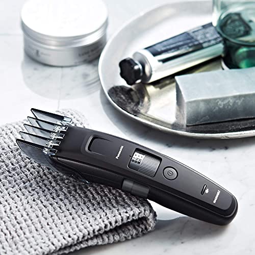 Panasonic Long Beard Trimmer for Men, 58 Length Settings and 4 Attachments fo...
