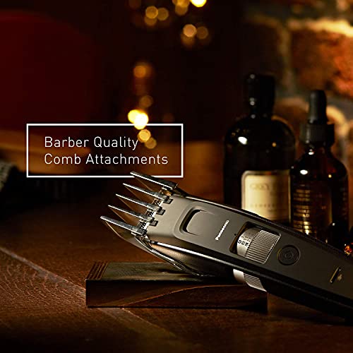Panasonic Long Beard Trimmer for Men, 58 Length Settings and 4 Attachments fo...