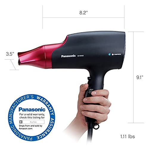 Panasonic Nanoe Hair Dryer, 1875 Watt Professional Blow Dryer for Smooth, Shi...