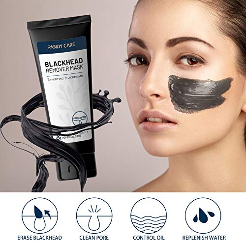 Blackhead Remover Mask, Bamboo Charcoal Peel Off Face Mask - PandyCare 4-in-1...