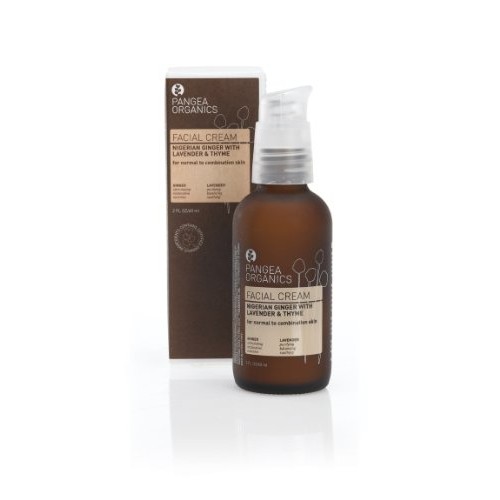 Pangea Organics Facial Cream, Nigerian Ginger, Sweet Lavender & Thyme, 2-Ounc...